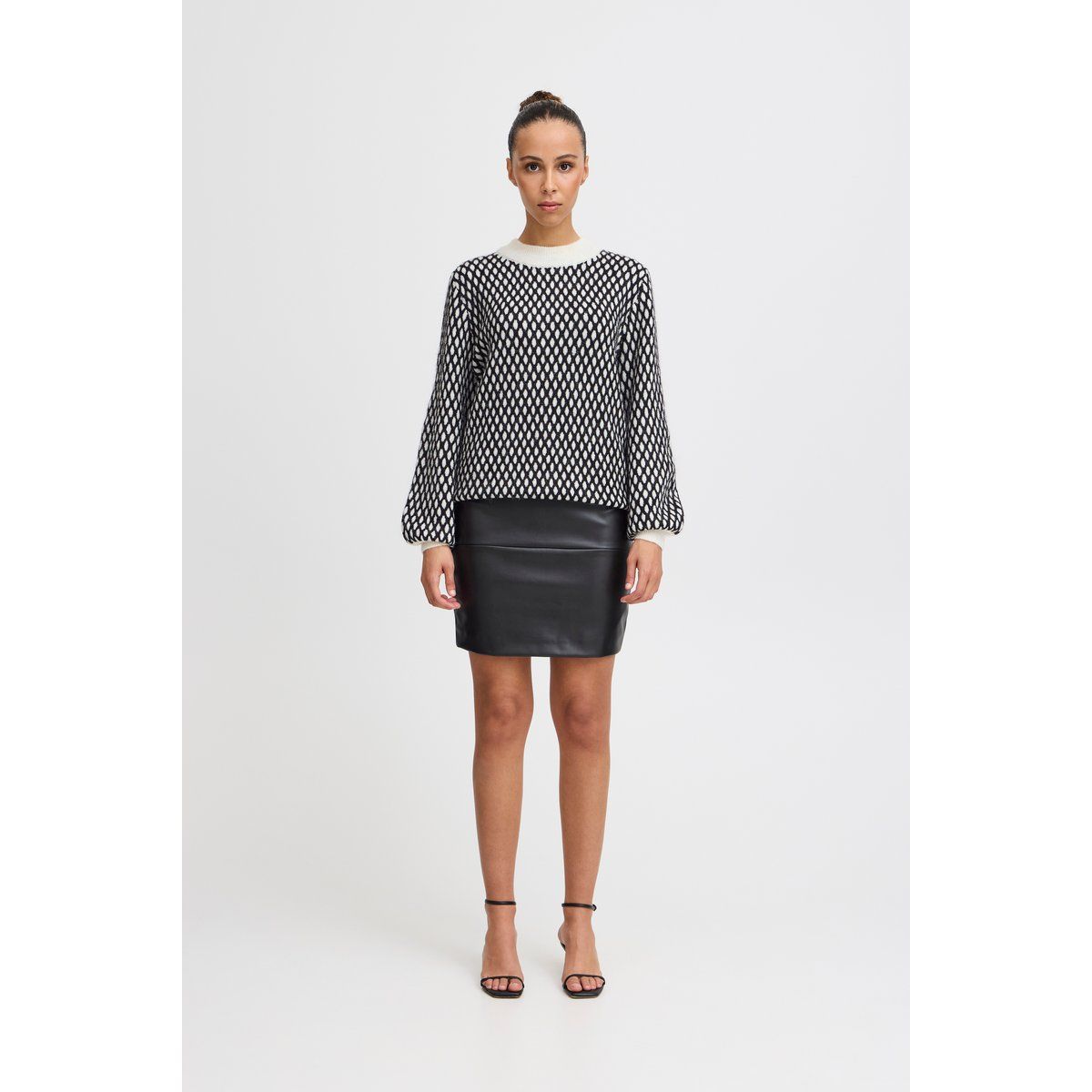 Gemusterter Pullover mit lockerer Passform