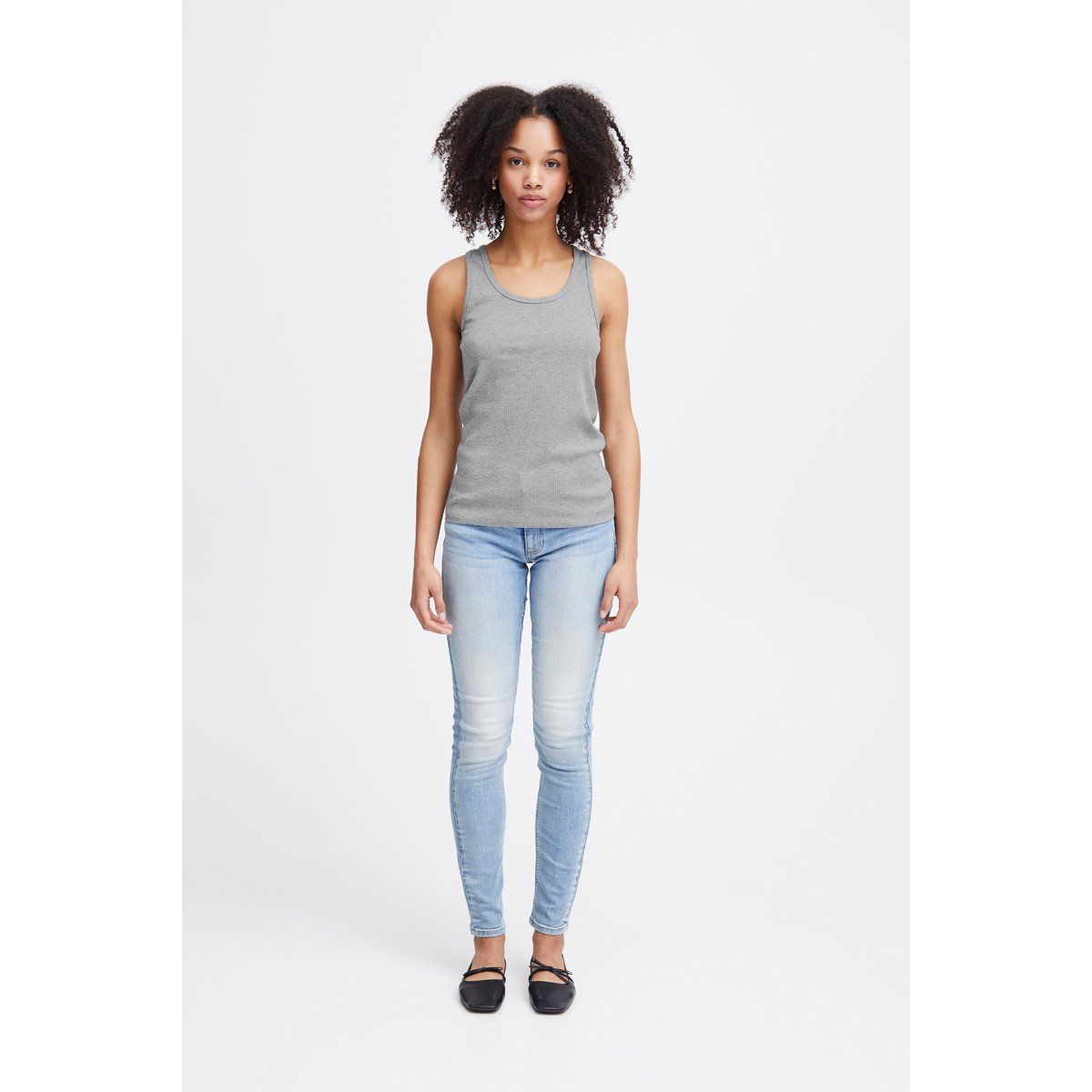 Geripptes Slim Fit Tanktop