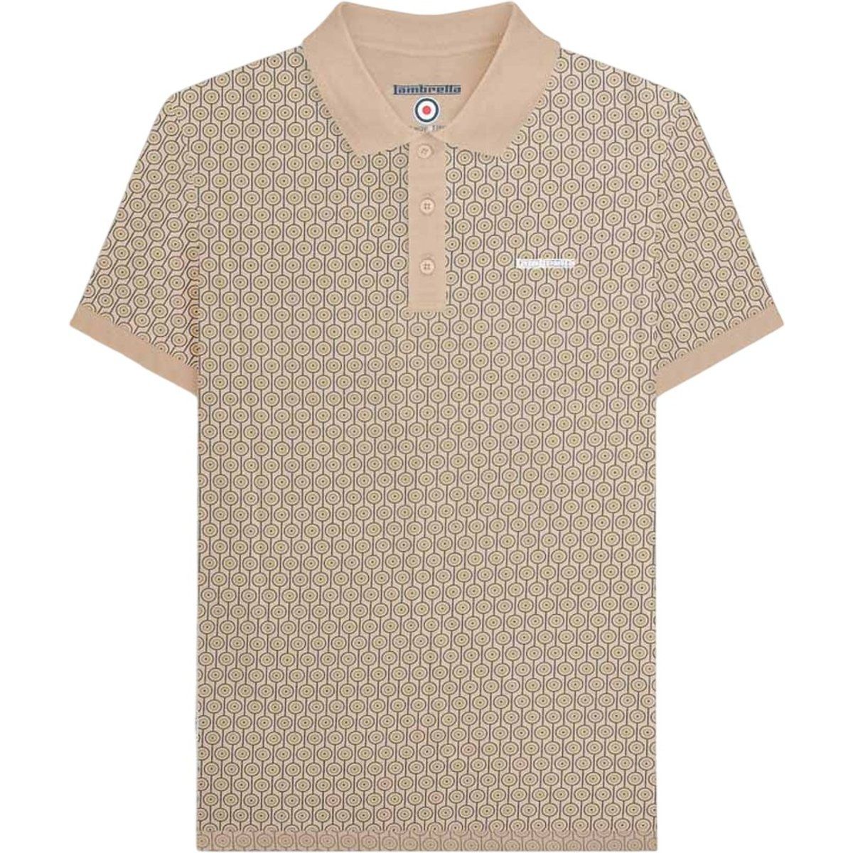 Lambretta - "AW24" Poloshirt für Herren (Steinfarben)