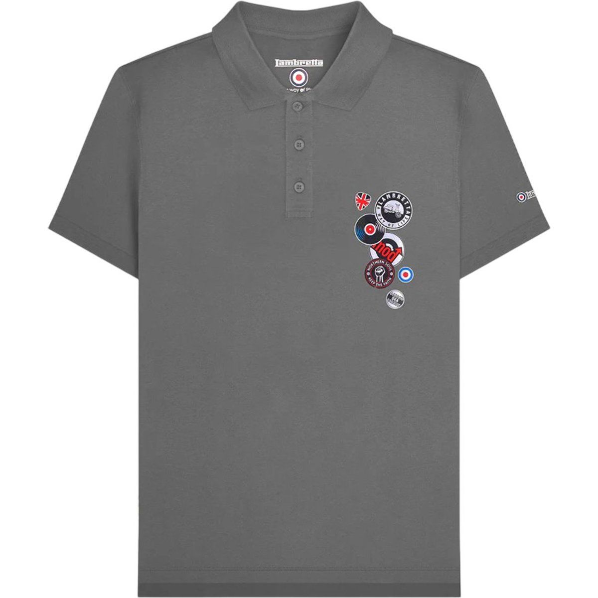 Lambretta - Poloshirt für Herren (Eisen)