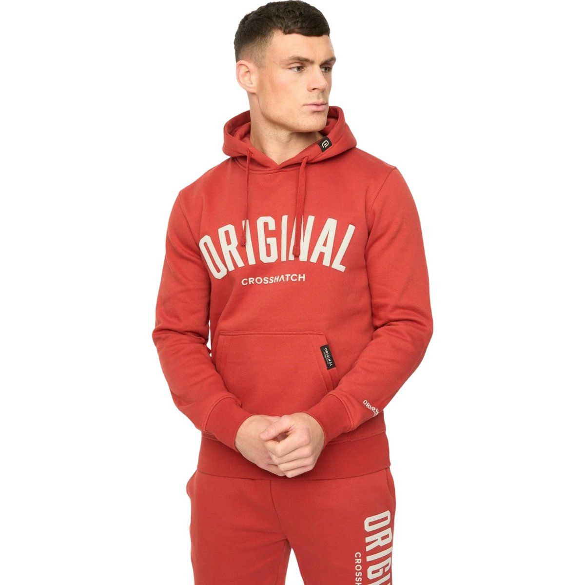 Original Crosshatch Kapuzenpullover mit Grafikdruck