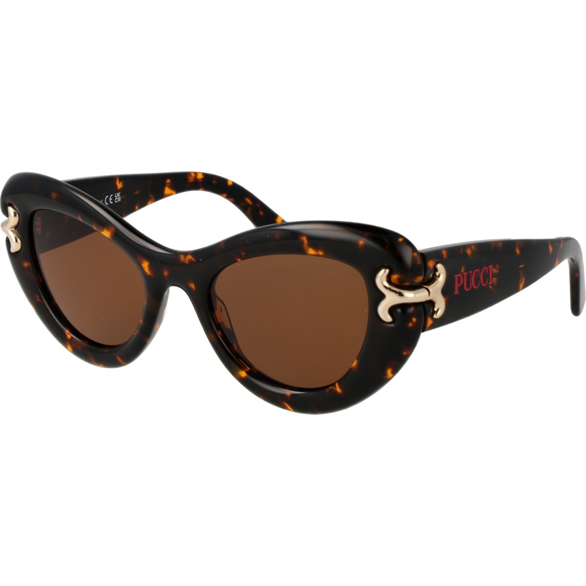 Cat-Eye Sonnenbrille mit Schildpattmuster