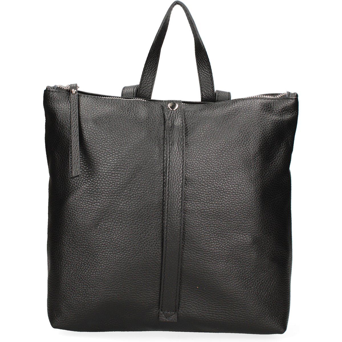 Wandelbarer Leder-Rucksack-Shopper