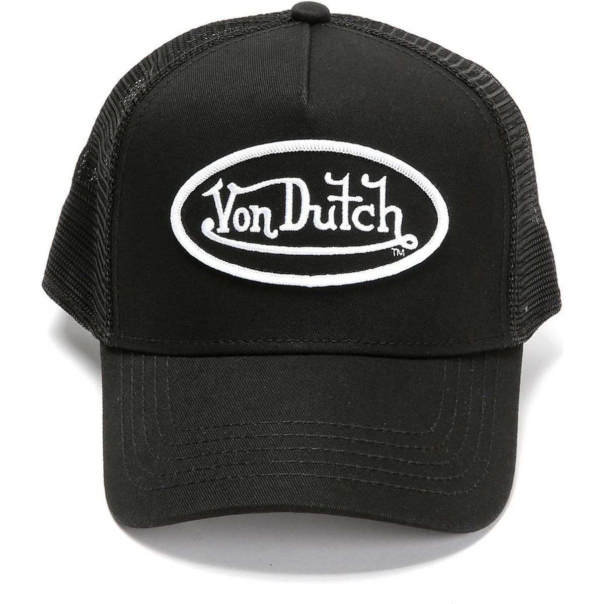 Shop Für Von Dutch Staple Trucker Baumwollneue Schwarze Kappen