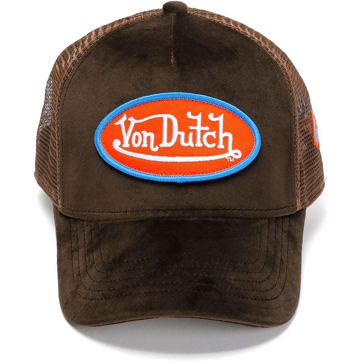 Shop Für Von Dutch Velvet Trucker Baumwollbraune Kappen