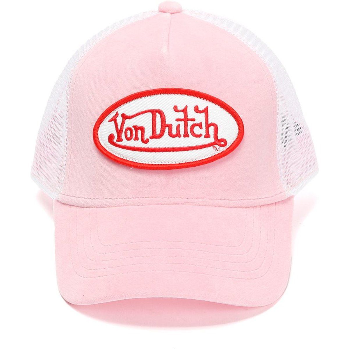 Shop Für Von Dutch Velvet Trucker Baumwollene Rosa Kappen