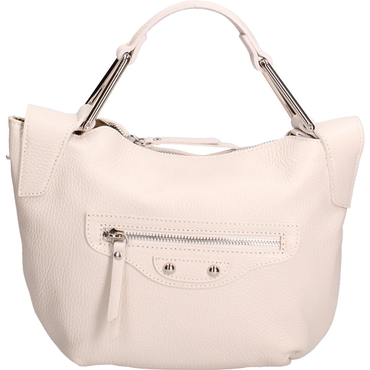 Elegante Lederhandtasche mit Griff