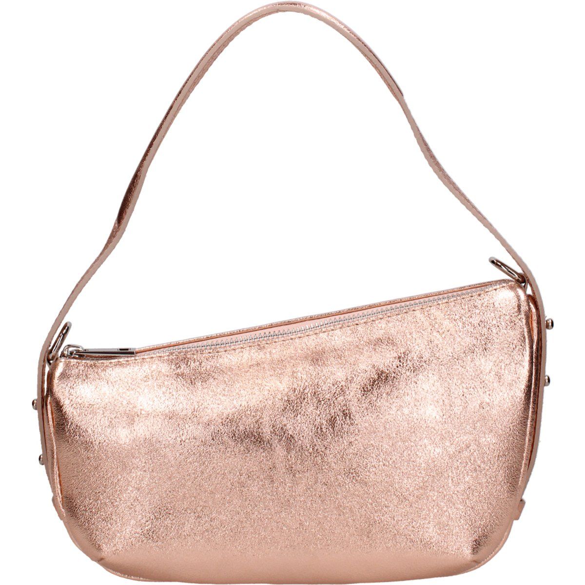 Metallic Leder Schultertasche