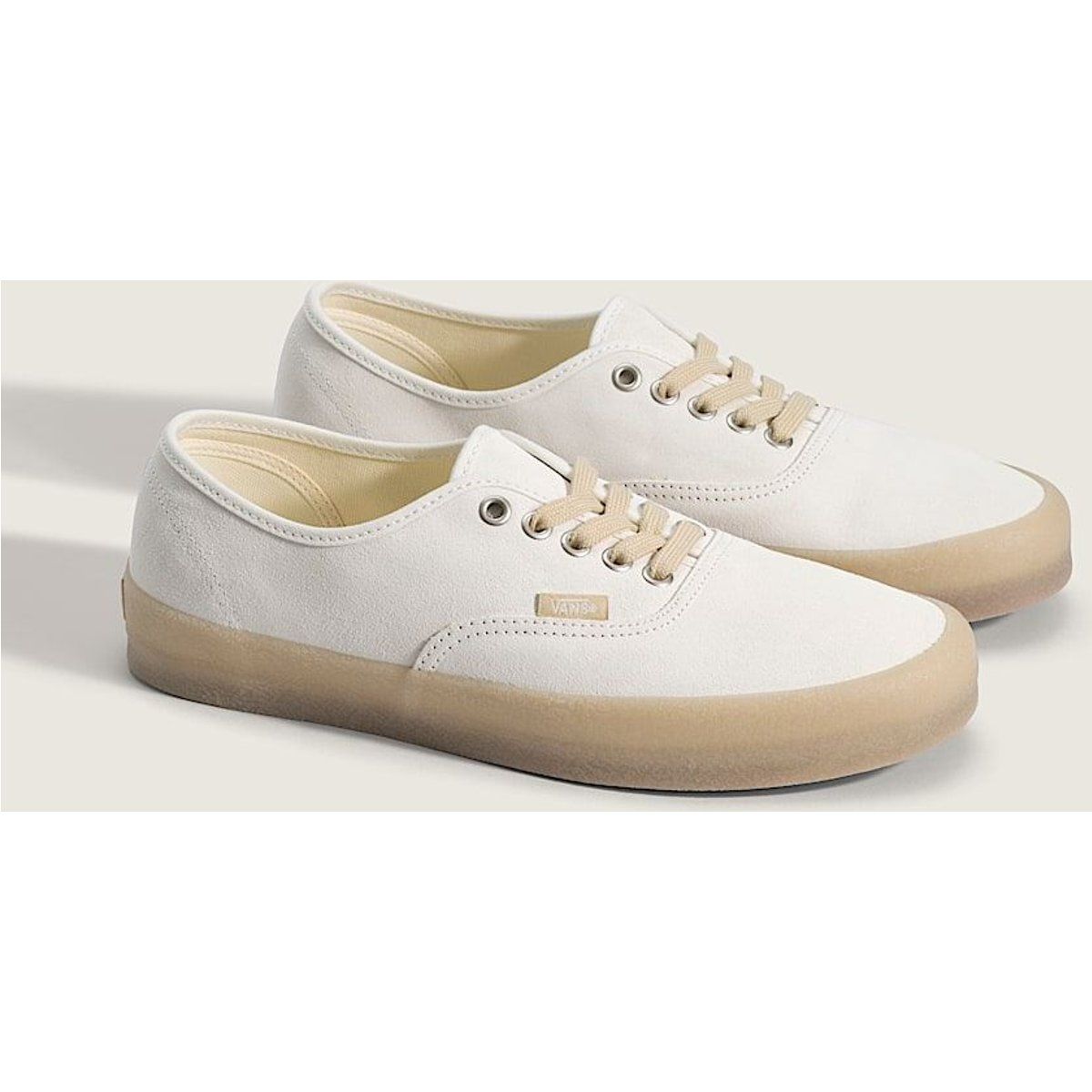 Vans Authentic Crepe Leder Herren Weiße Sneakers