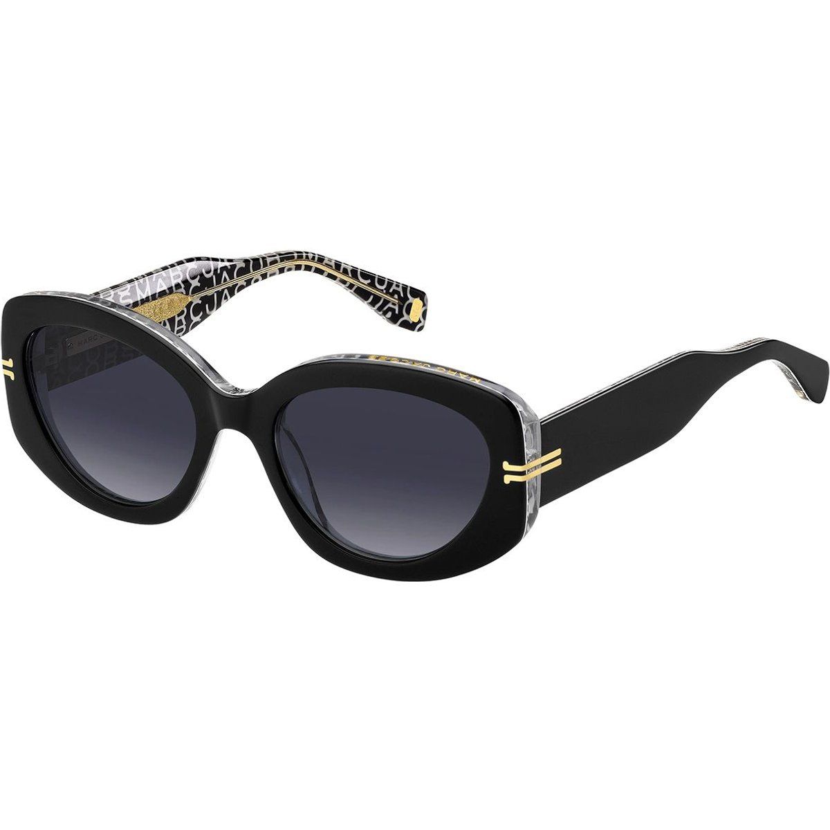 Schwarze Cat-Eye-Sonnenbrille
