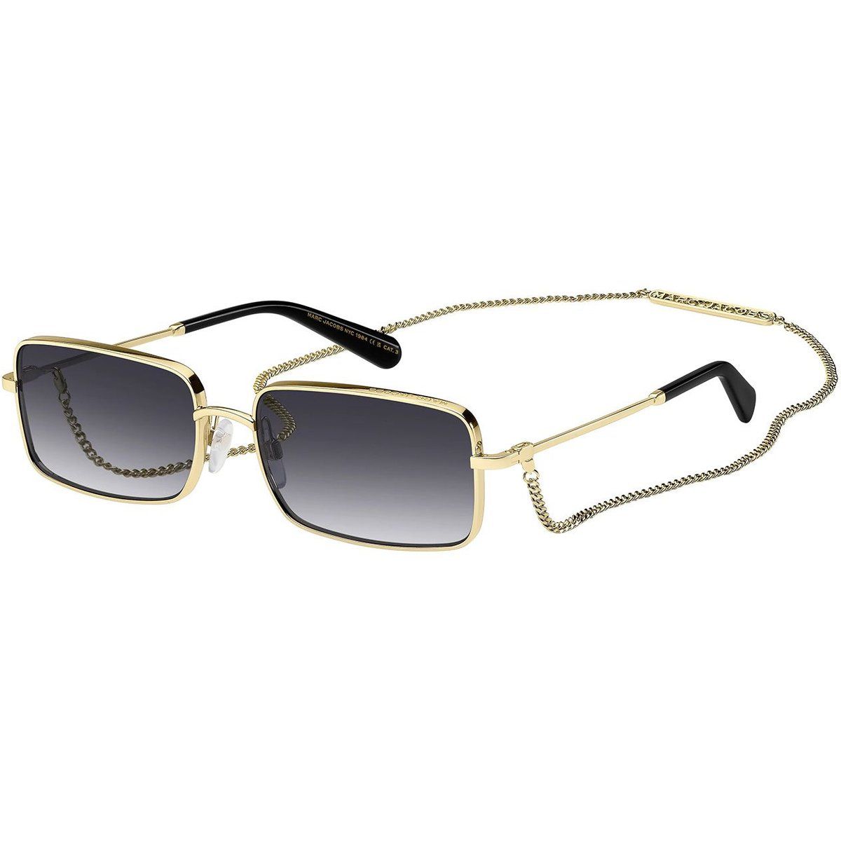 Rechteckige Sonnenbrille mit Kette