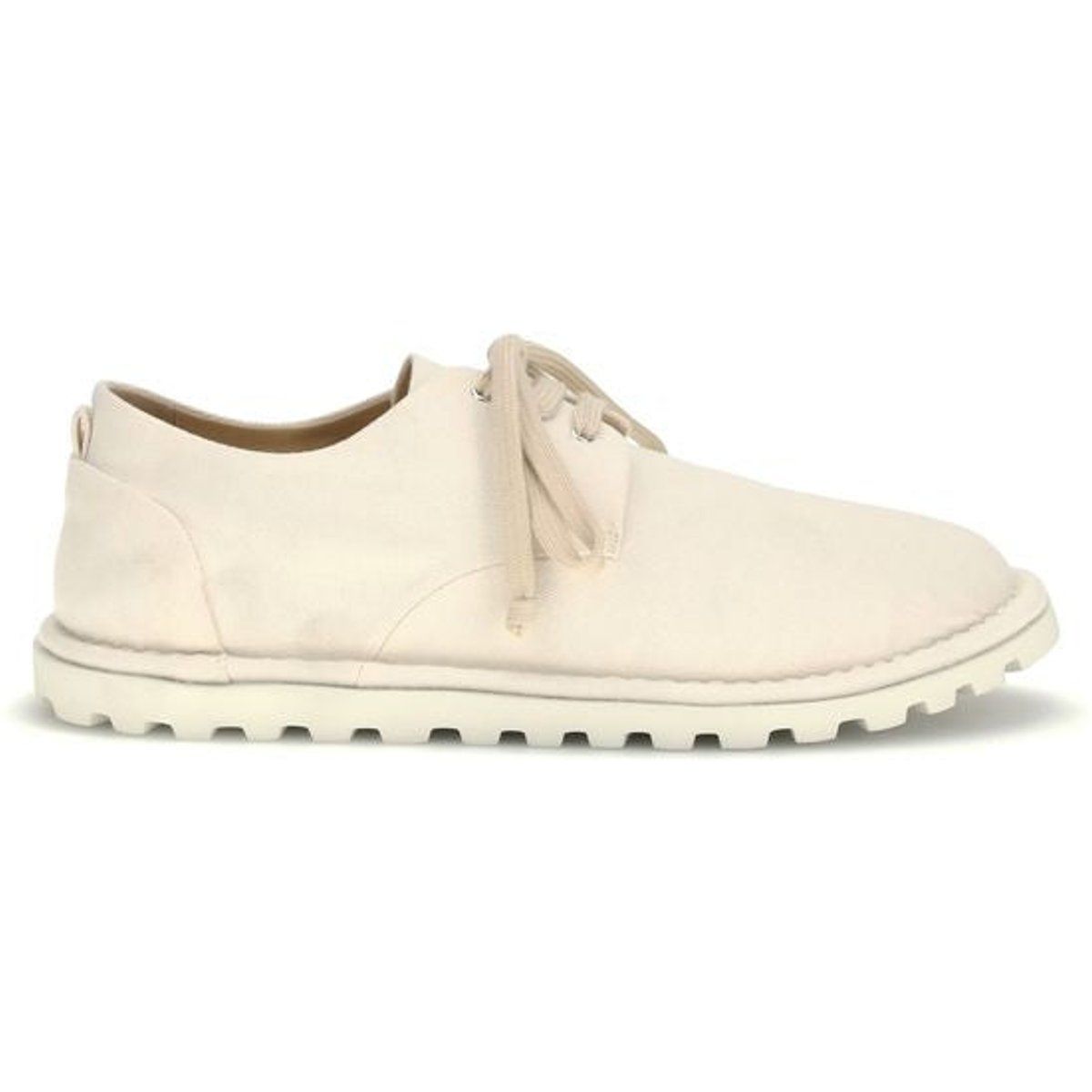 Schnürschuhe aus Baumwolle im Derby-Stil