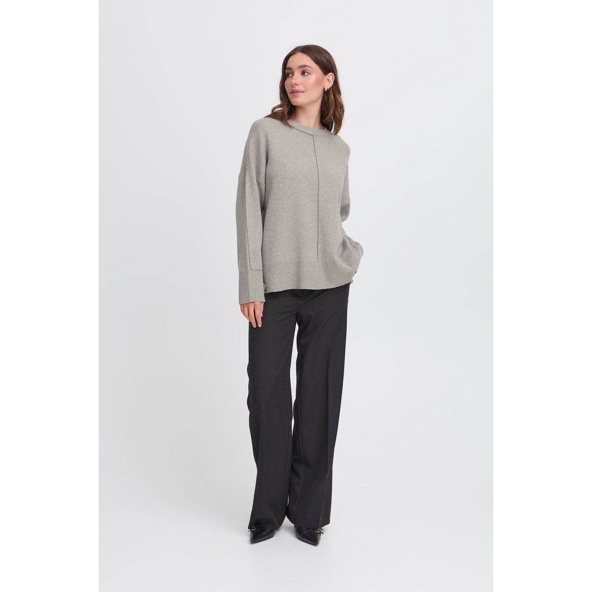 Sweatshirt mit lockerem Rundhalsausschnitt