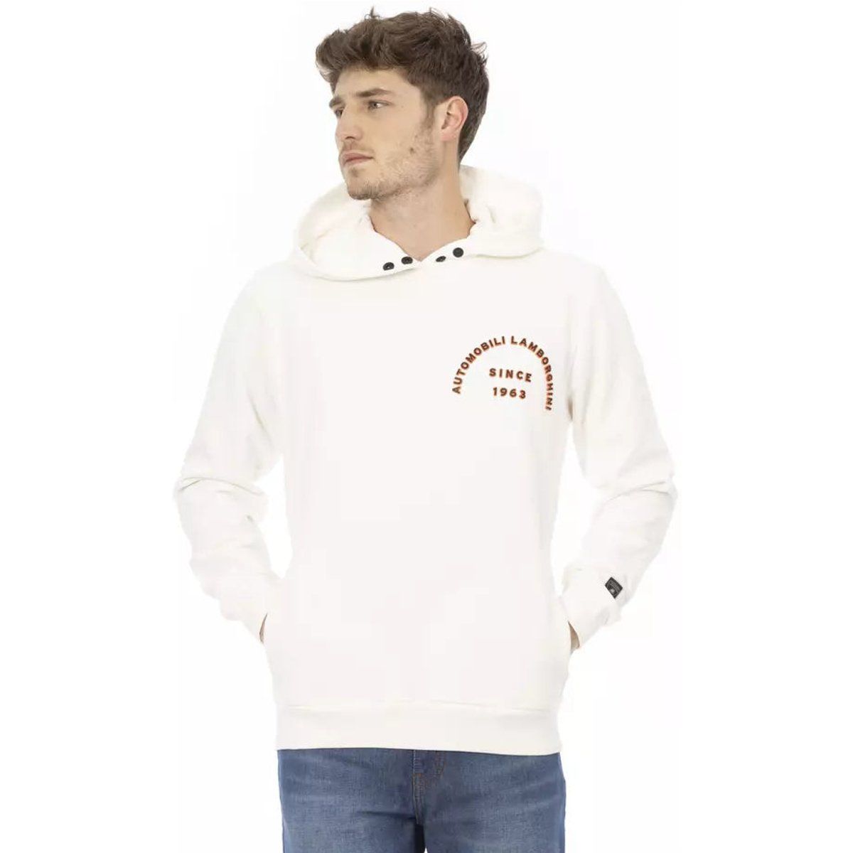 Herren Baumwoll-Kapuzenpullover mit Logo-Detail