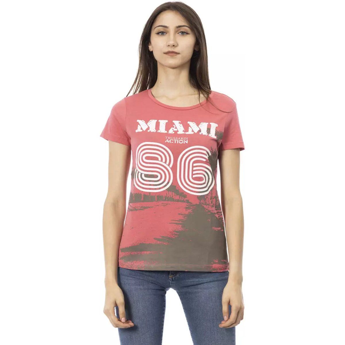 T-Shirt mit Grafik-Print aus Baumwollmix