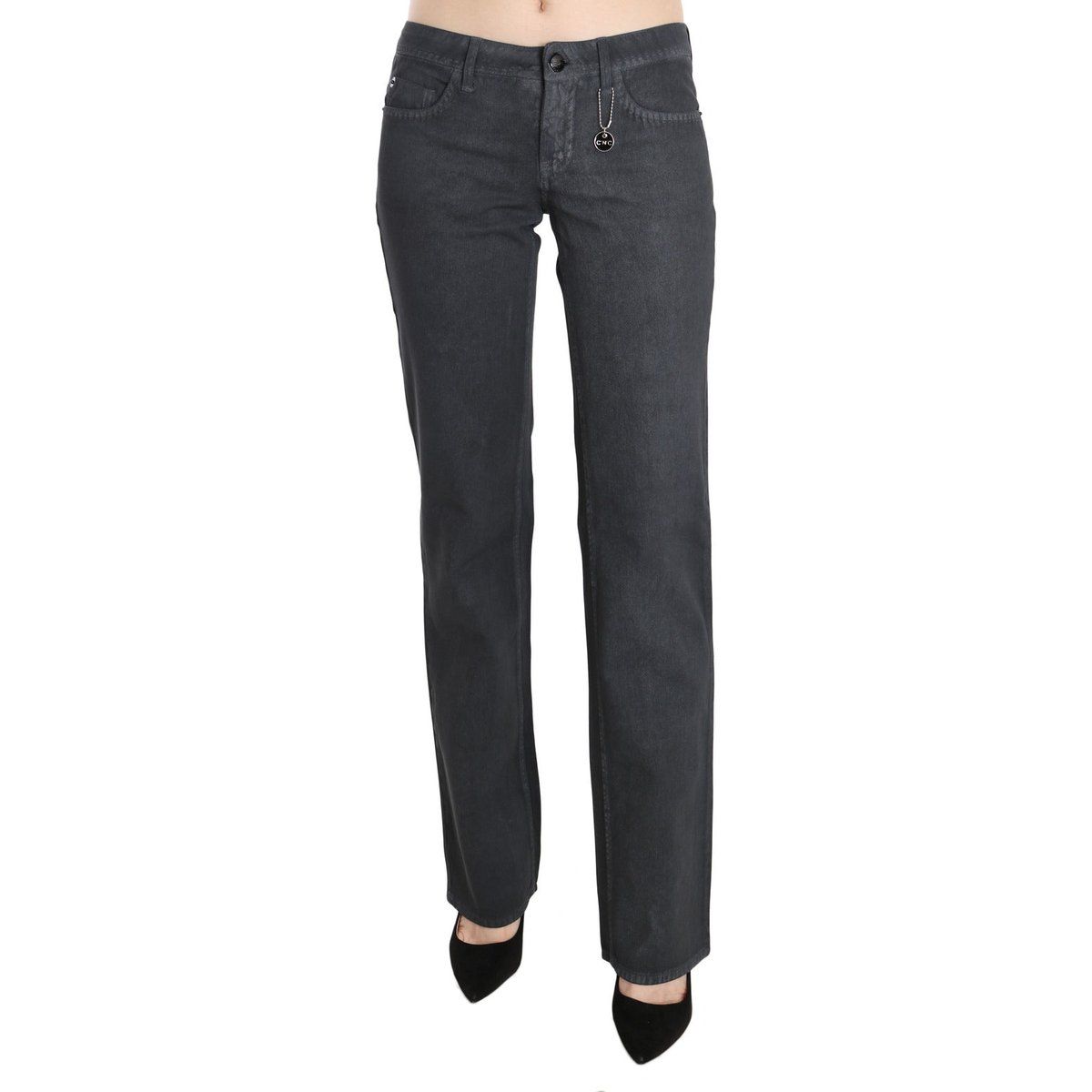 Gerade geschnittene Jeans mit niedriger Taille