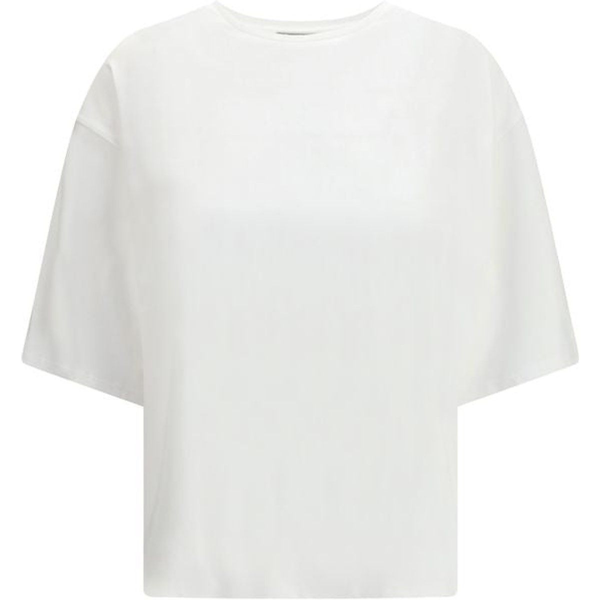 Locker geschnittenes Baumwoll-T-Shirt