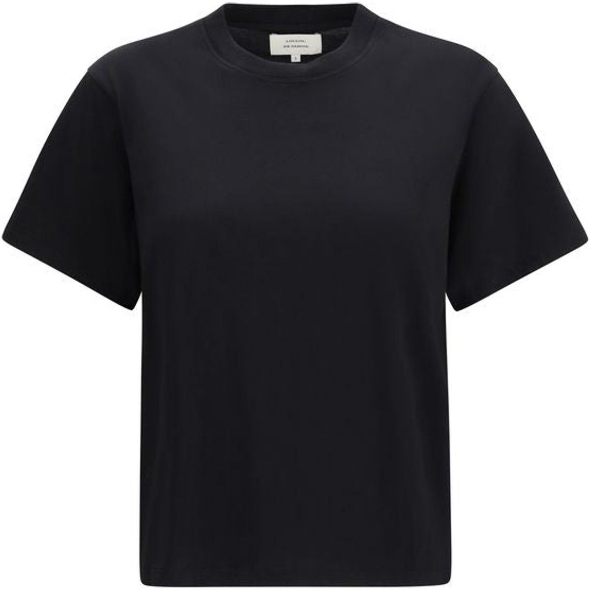 Klassisches einfarbiges Baumwoll-T-Shirt