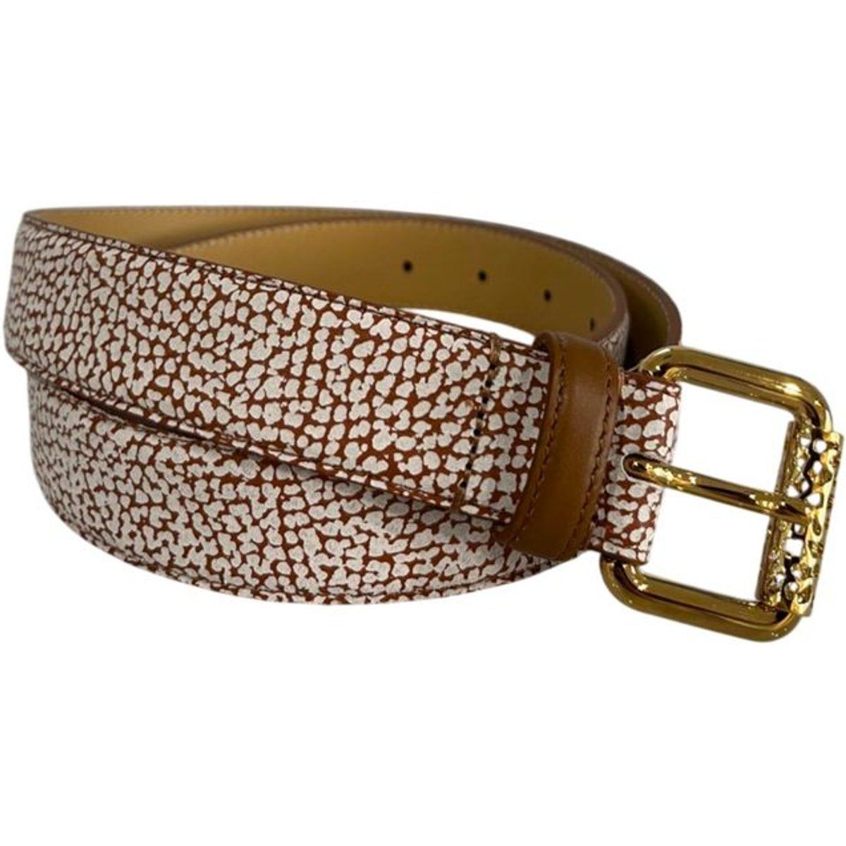 Brauner Gürtel aus Leder mit Textur