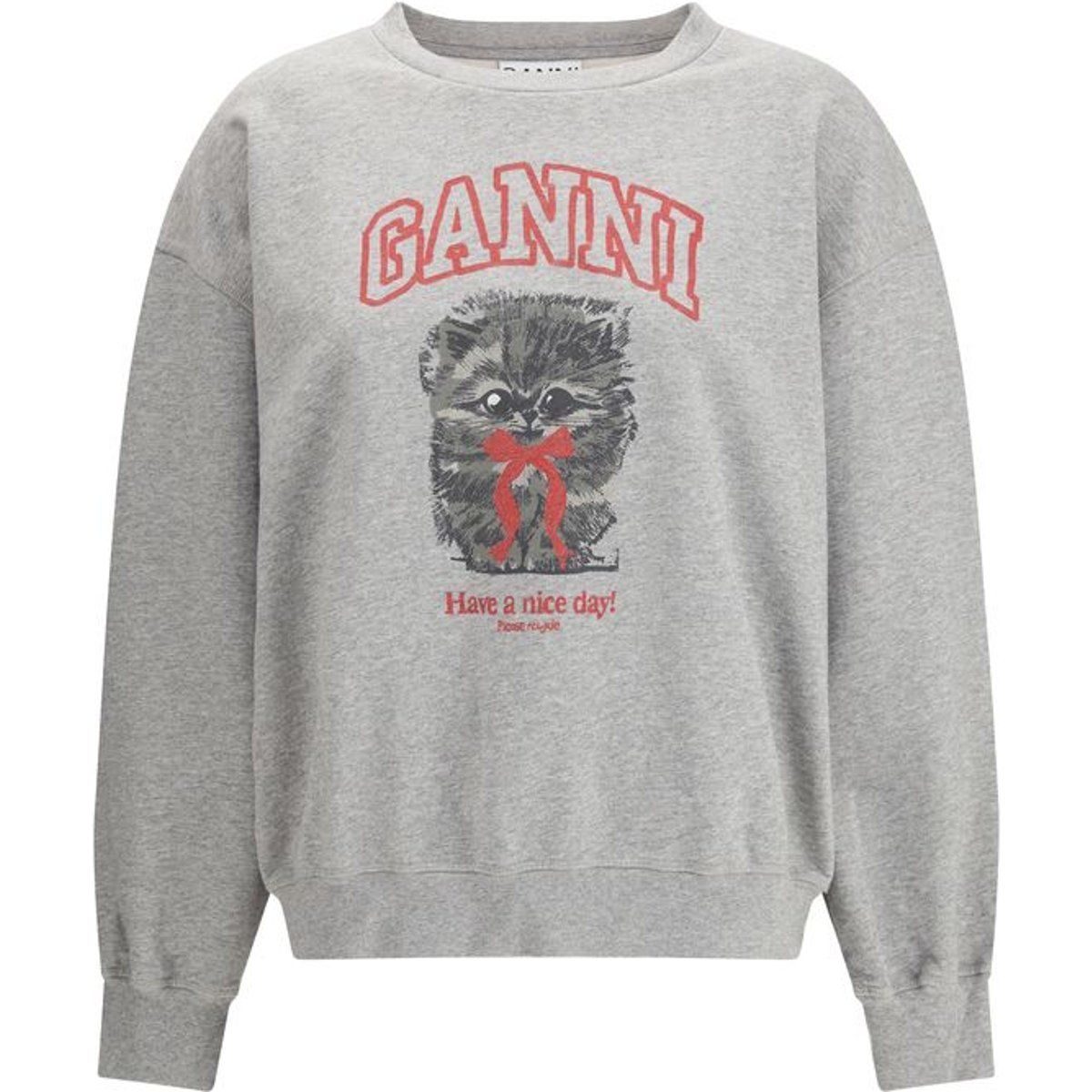 Sweatshirt mit Grafikprint aus Baumwollmischung