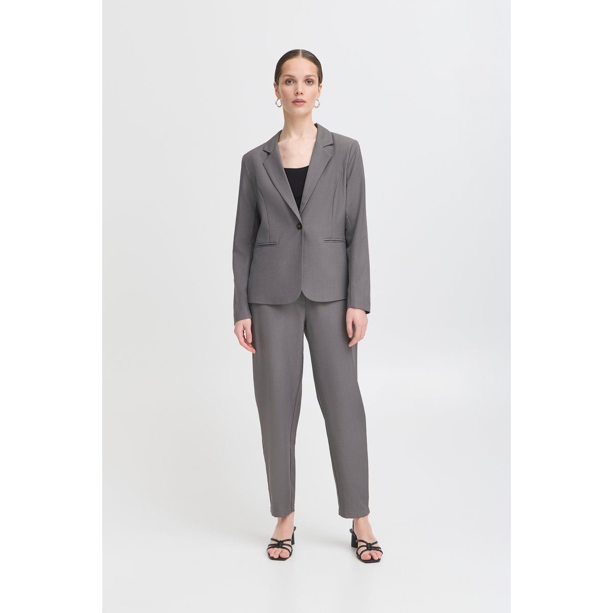 Figurbetonter einreihiger Blazer Regular Fit