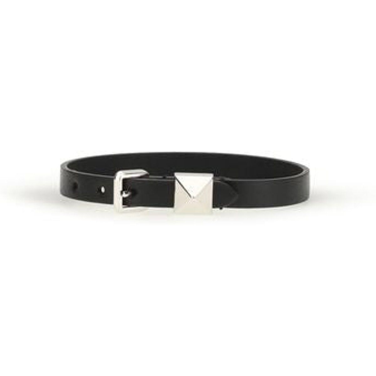 Schwarzes Rockstud Lederarmband