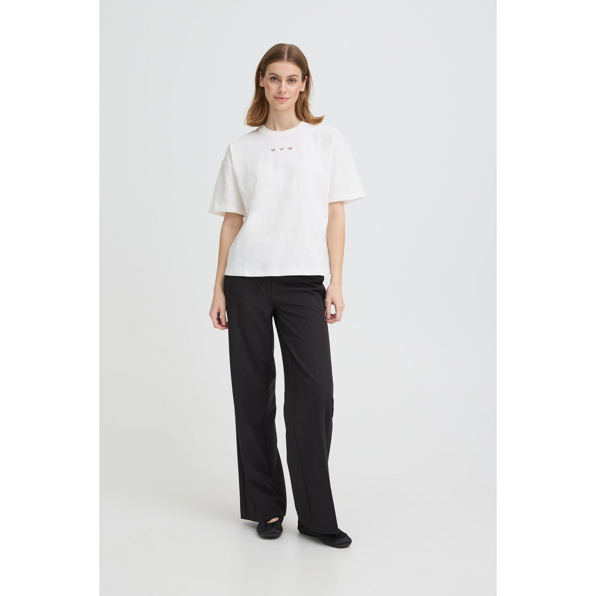 Oversize T-Shirt mit Herz-Detail