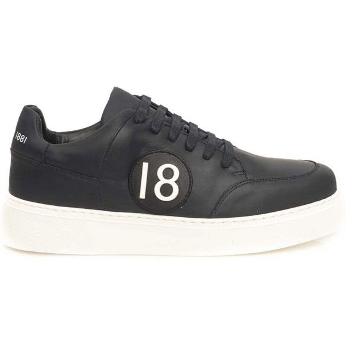 Leder-Sneaker mit niedrigem Schaft