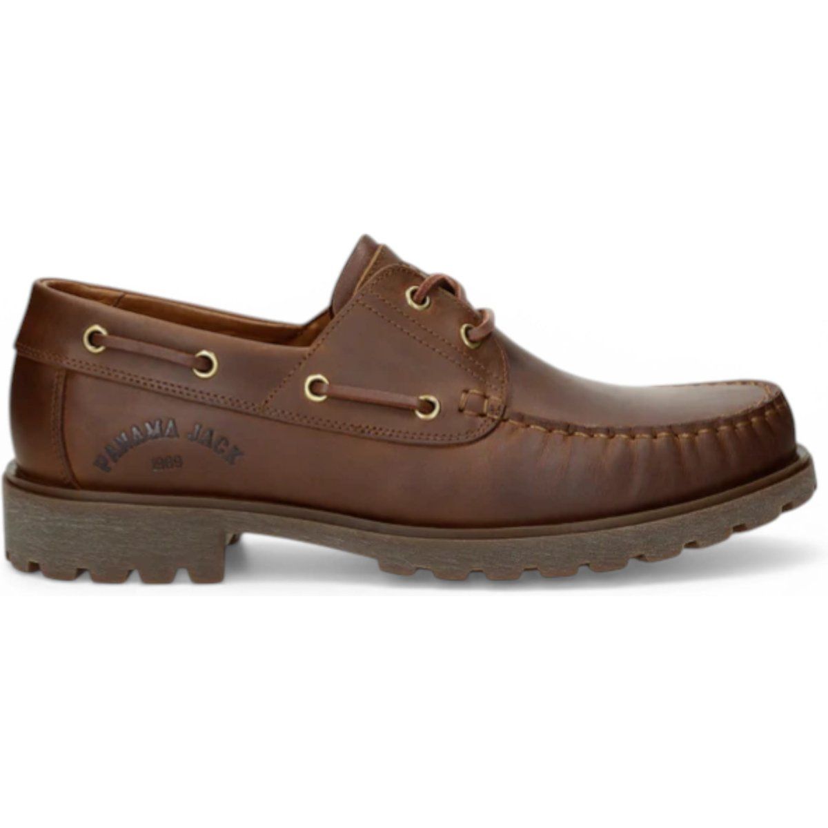 Herren Bootsschuhe aus braunem Leder