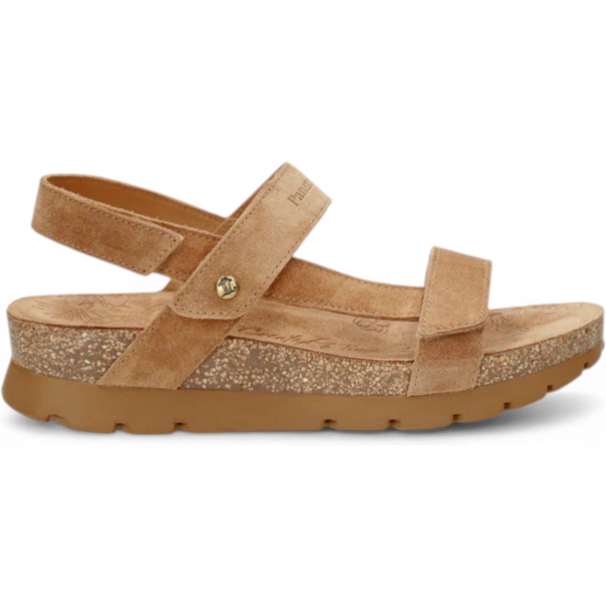 Keilsandalen aus Wildleder mit Korksohle