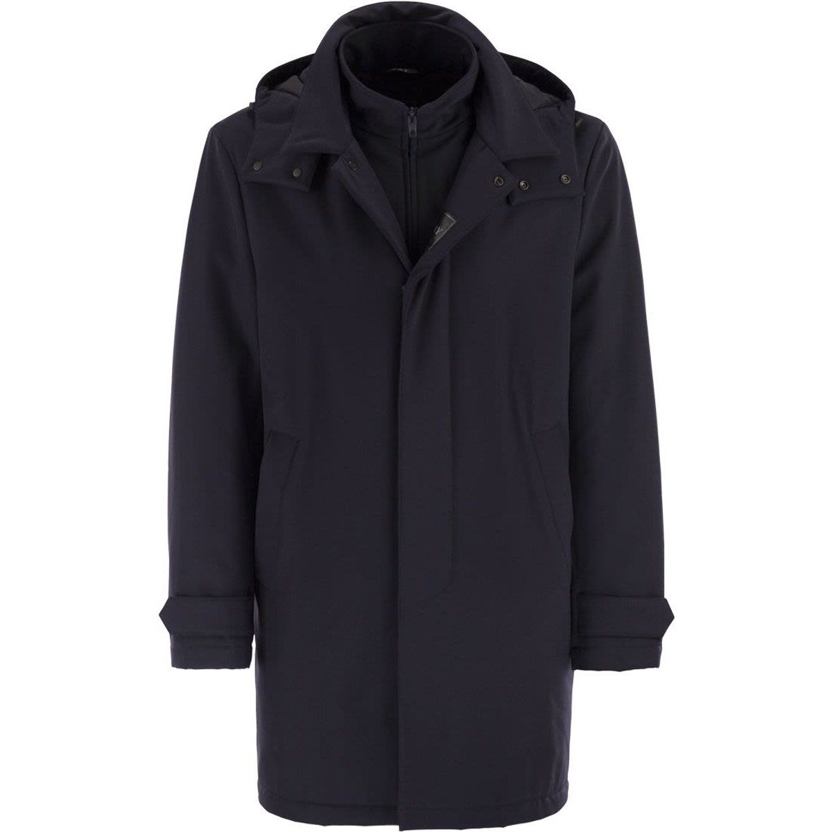 Vielseitiger, mehrlagiger Jersey-Stretch-Parka