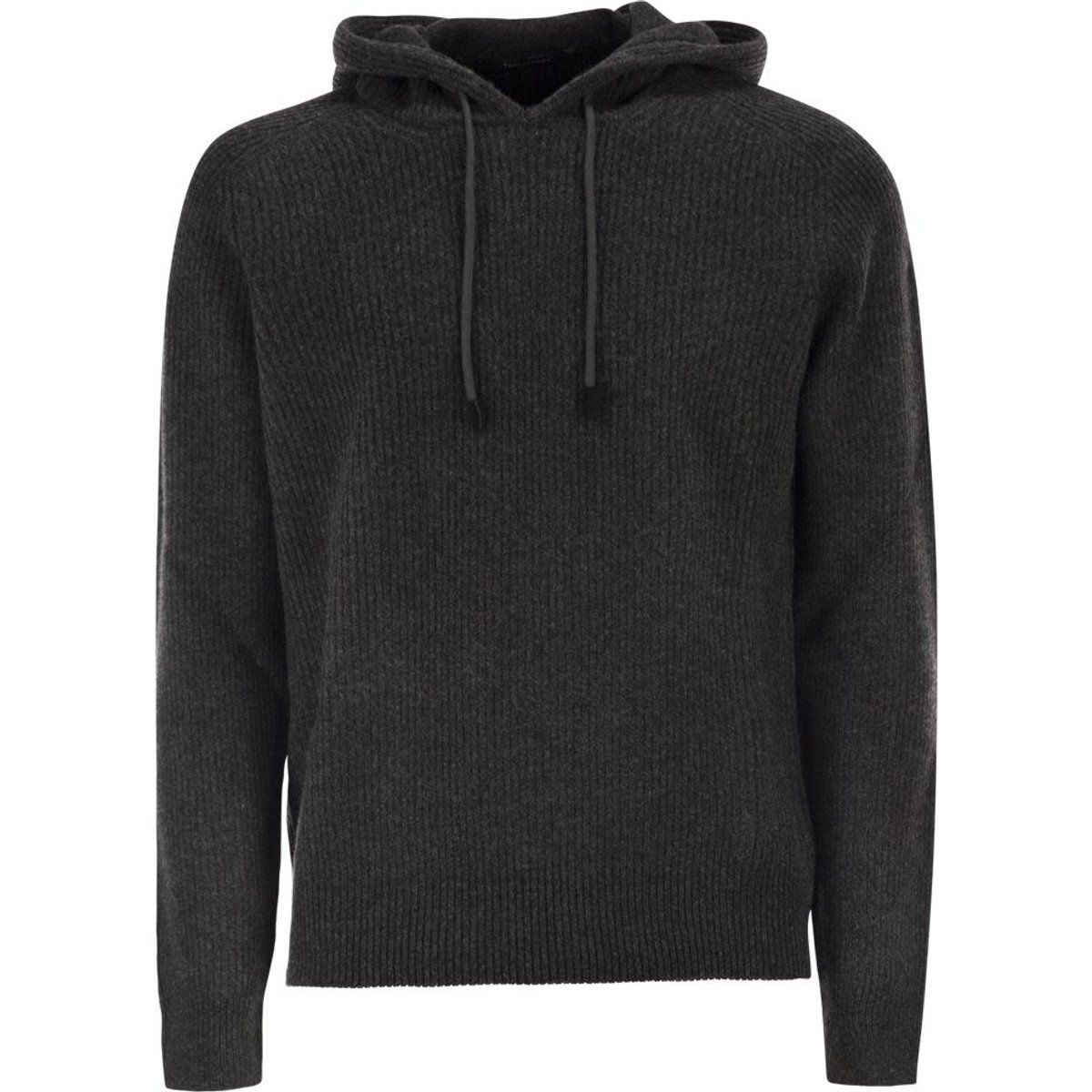Kapuzenshirt aus Rippstrick