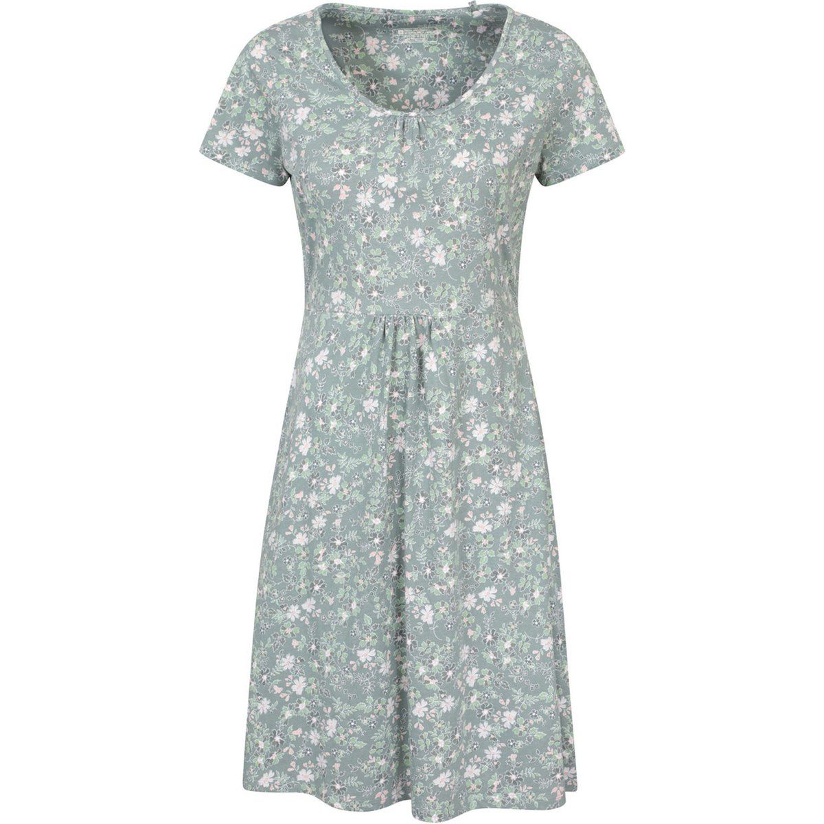 Jersey-Midikleid mit Blumendruck