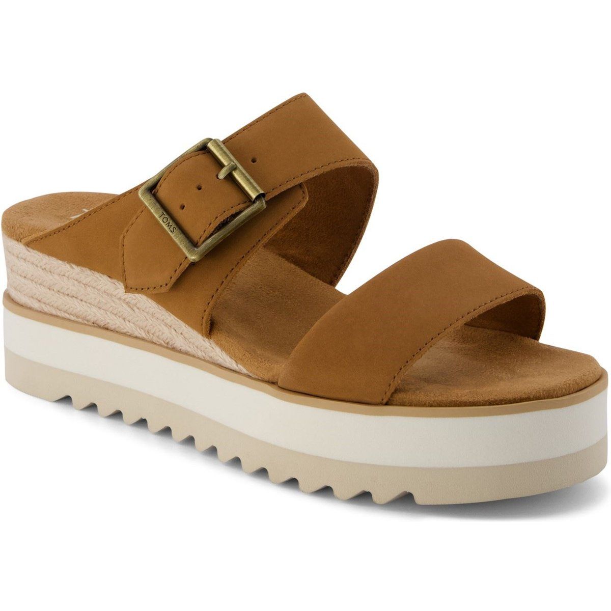 TOMS Diana Leder Damen Braun Zucker Sandalen