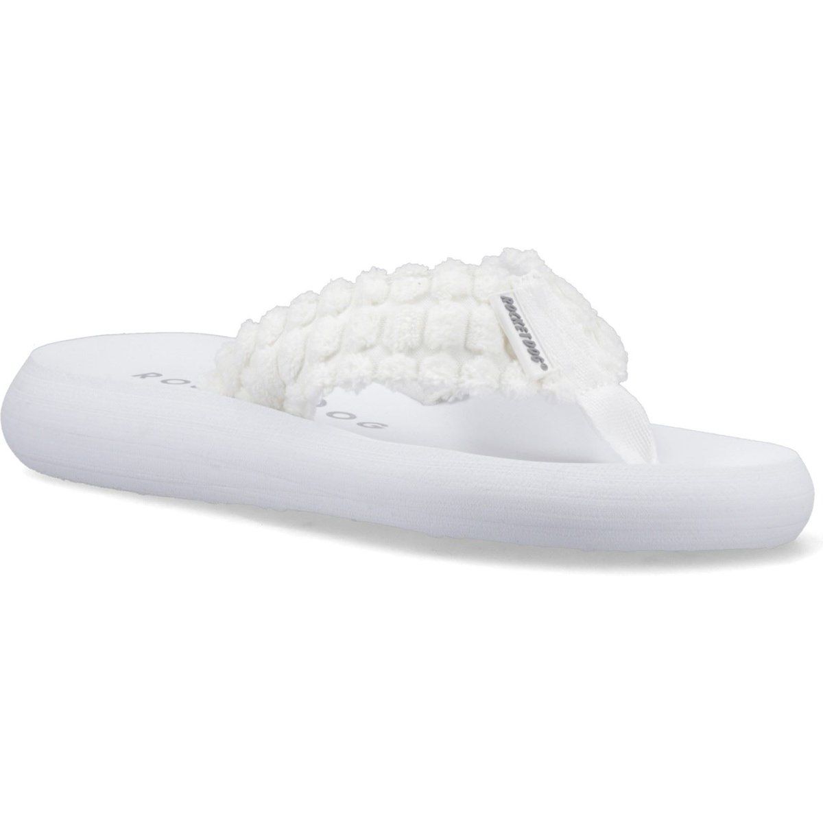 Rocket Dog Spotlight Atom Textile Damen Flip-Flops In Weiß