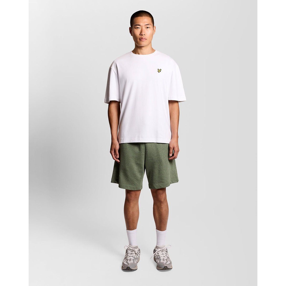 Jersey-Sweatshorts aus Baumwollmischung