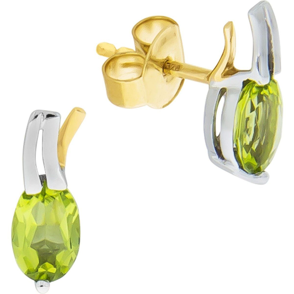 Bicolor-Goldstecker mit Peridot