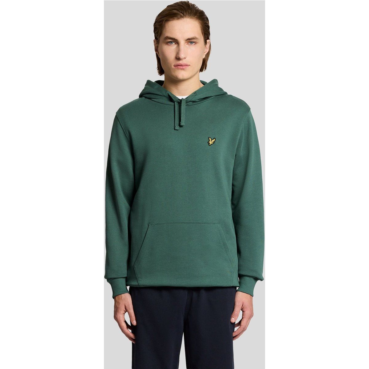 Klassischer Loopback Baumwoll-Hoodie