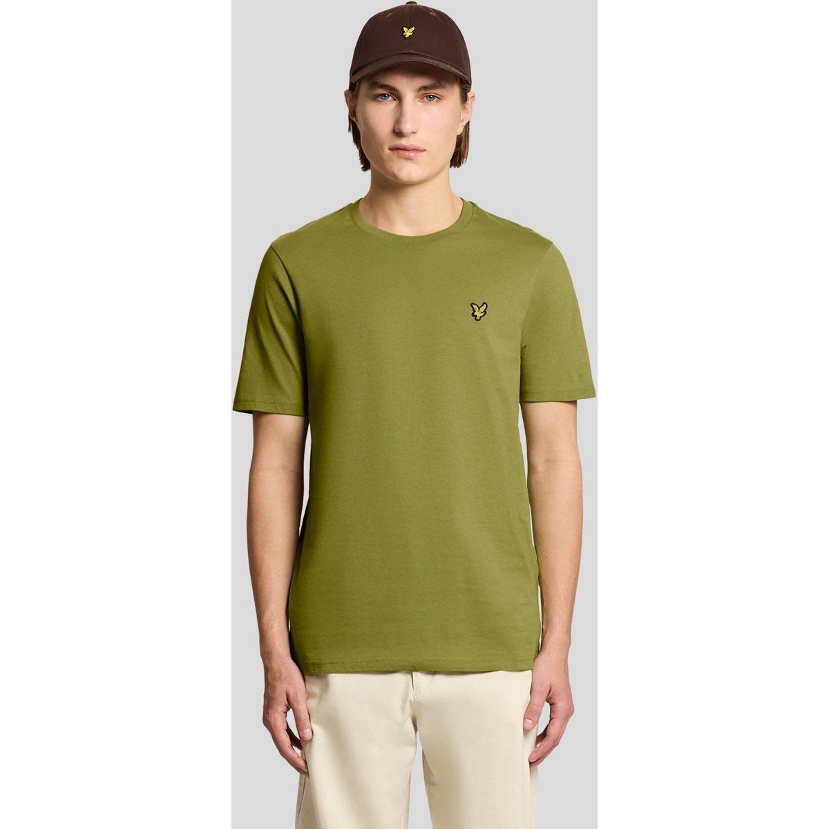 Klassisches Baumwoll-T-Shirt mit Rundhalsausschnitt