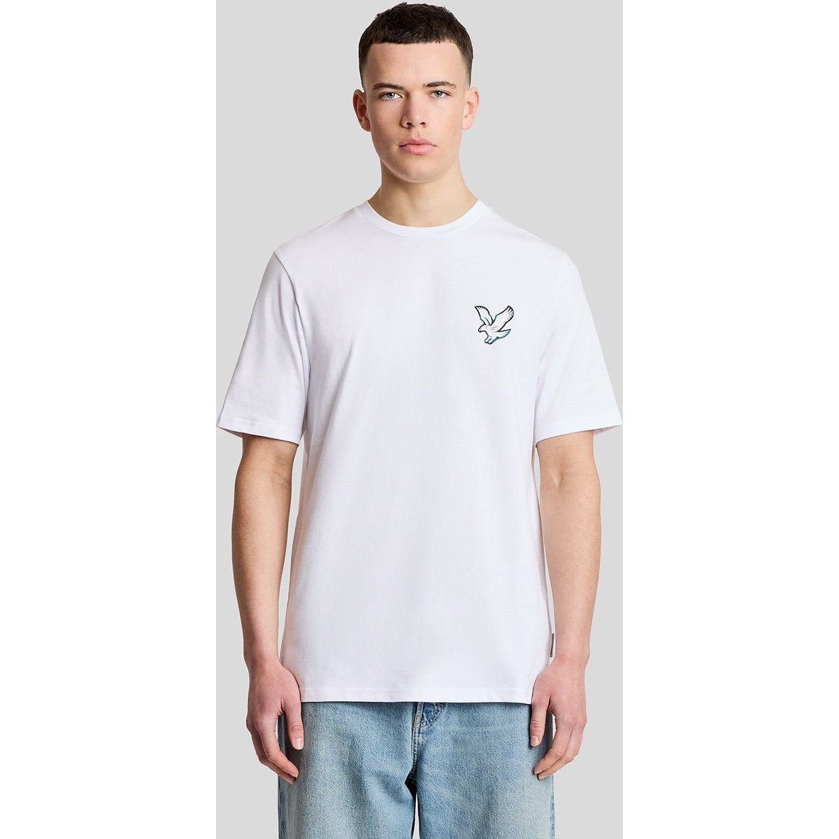 Klassisches Baumwoll-T-Shirt mit Logo