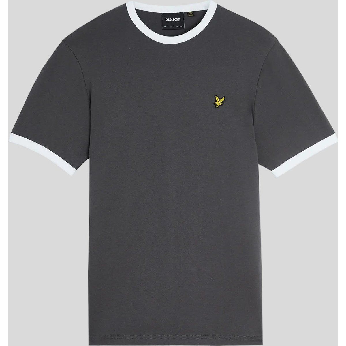 Ringer T-Shirt mit Kontrastbesatz