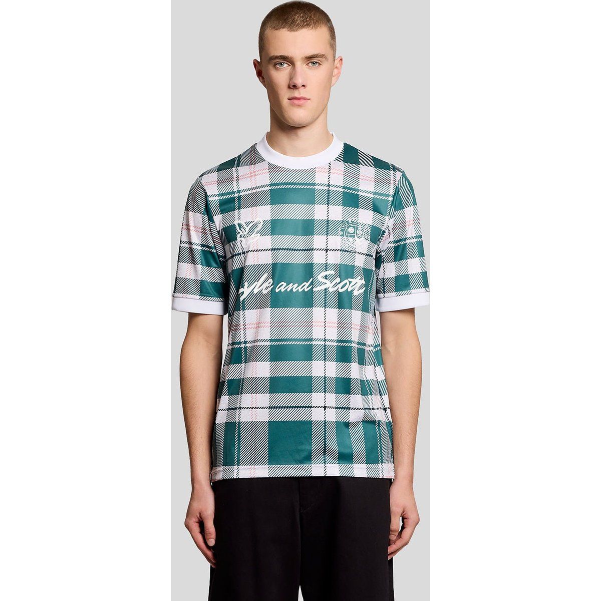 Fußballtrikot mit Tartan-Karomuster