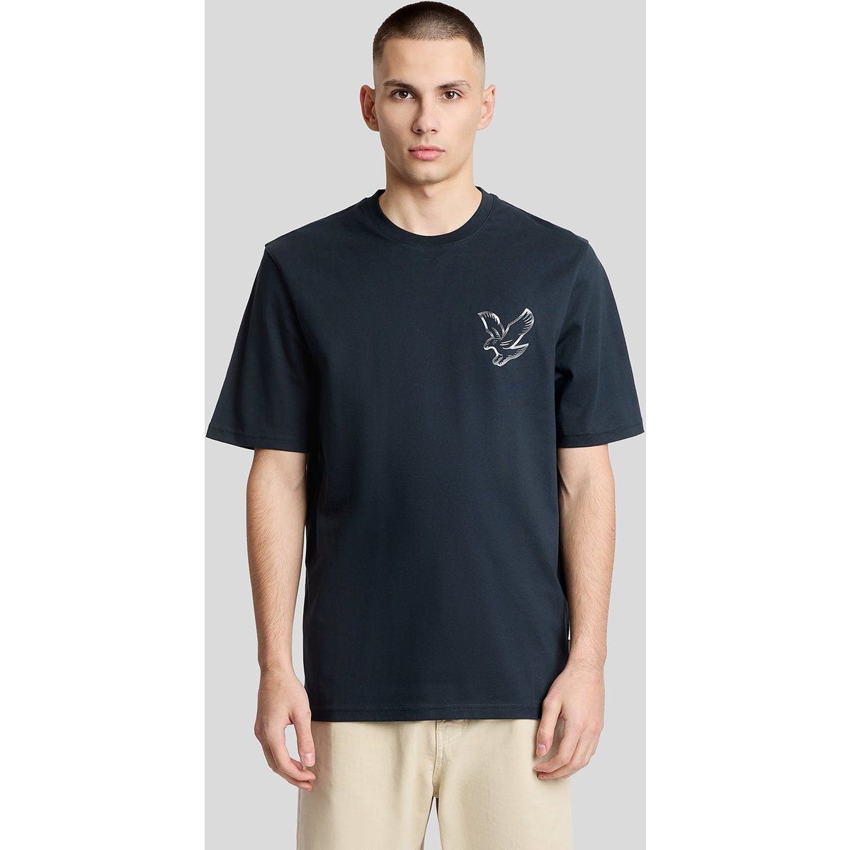 Lässiges Baumwoll-T-Shirt mit Grafikdruck