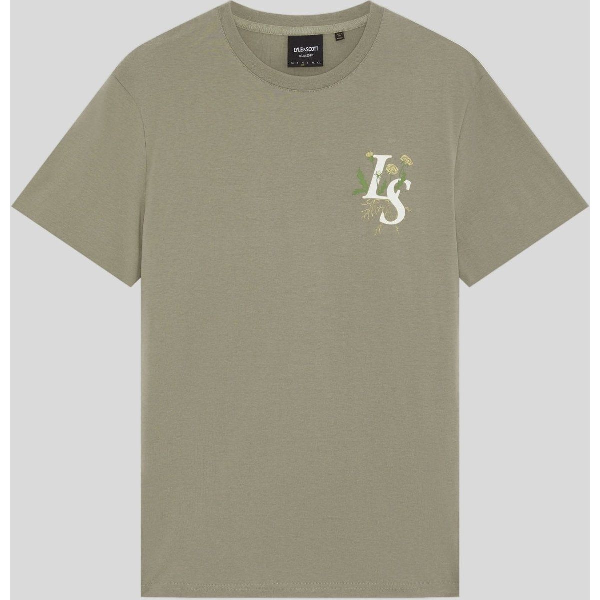 Baumwoll-T-Shirt mit botanischem Grafikprint
