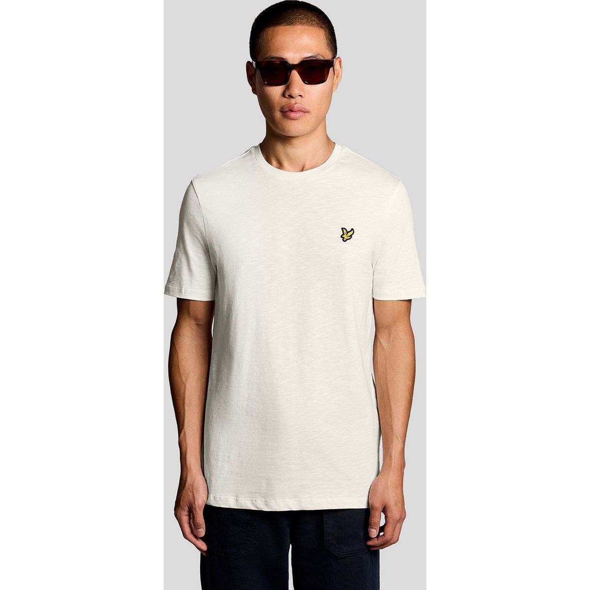 Klassisches Slub-Baumwoll-T-Shirt