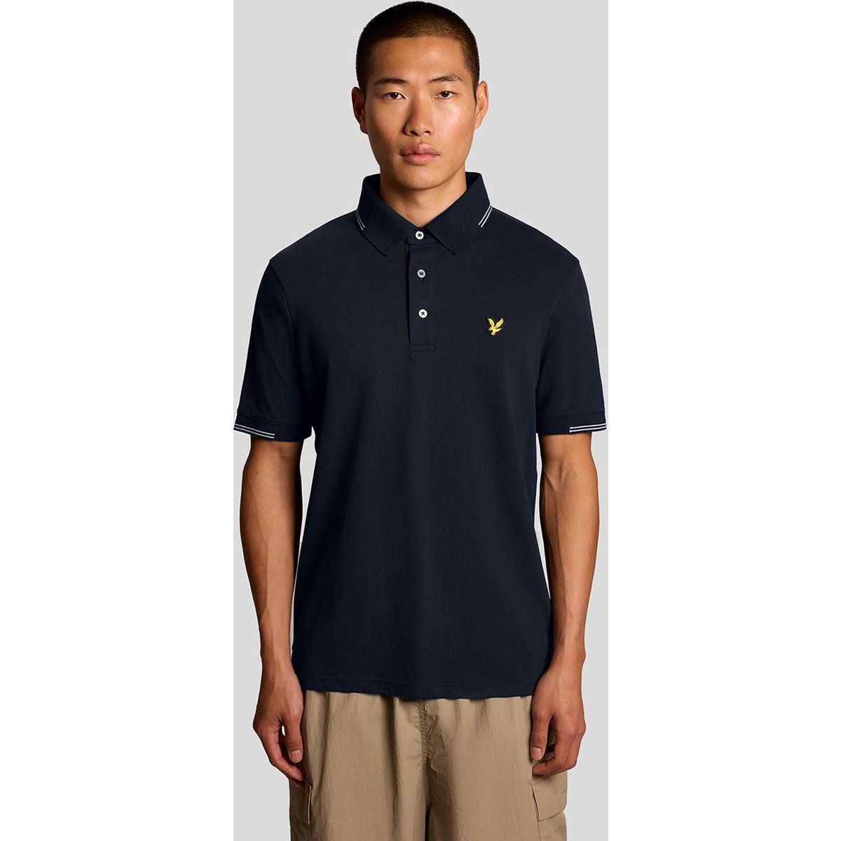 Klassisches Piqué-Baumwoll-Poloshirt