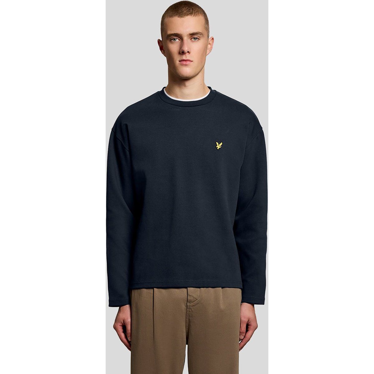 Oversized Sweatshirt mit Jacquard-Struktur