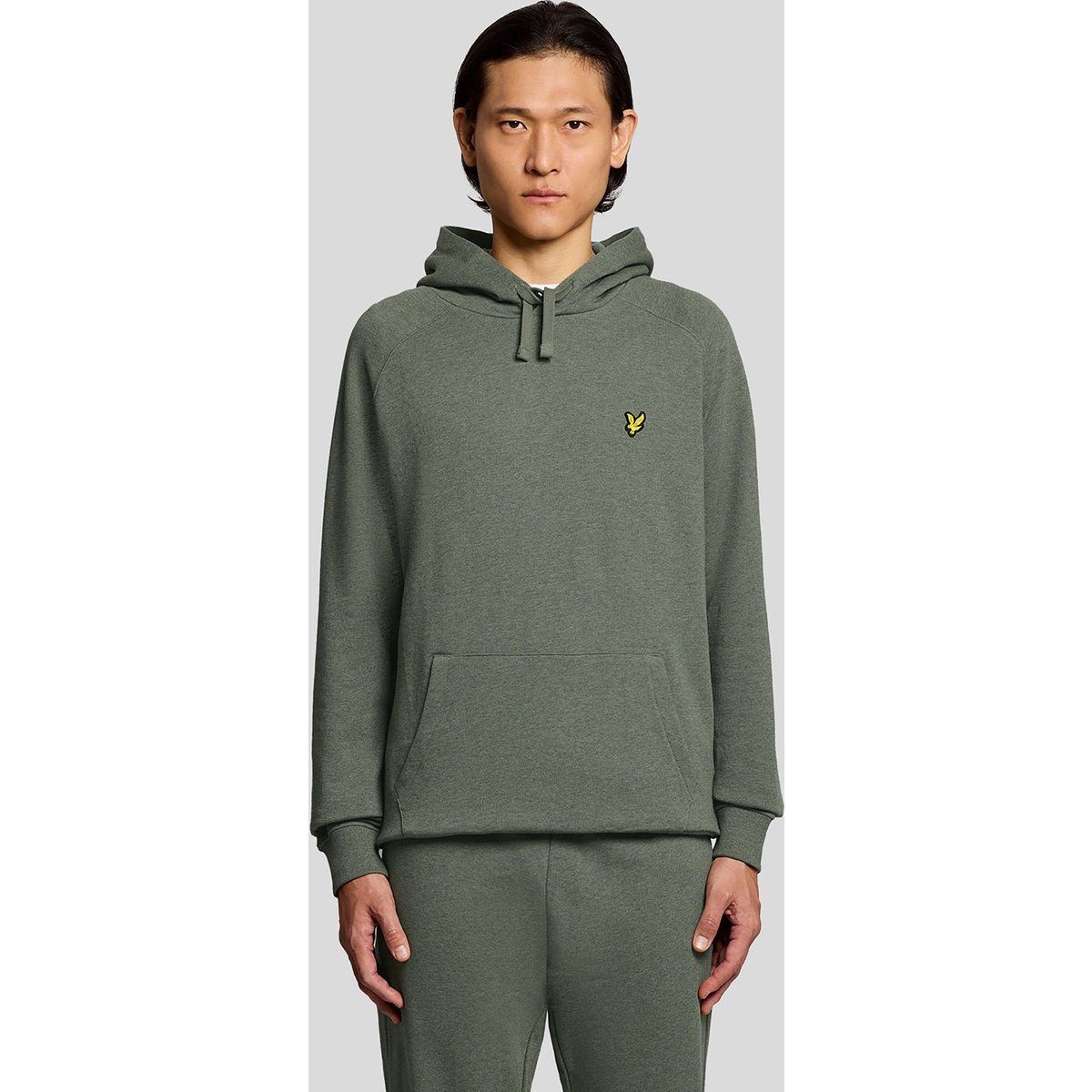 Raglan-Hoodie aus Baumwoll-Melange