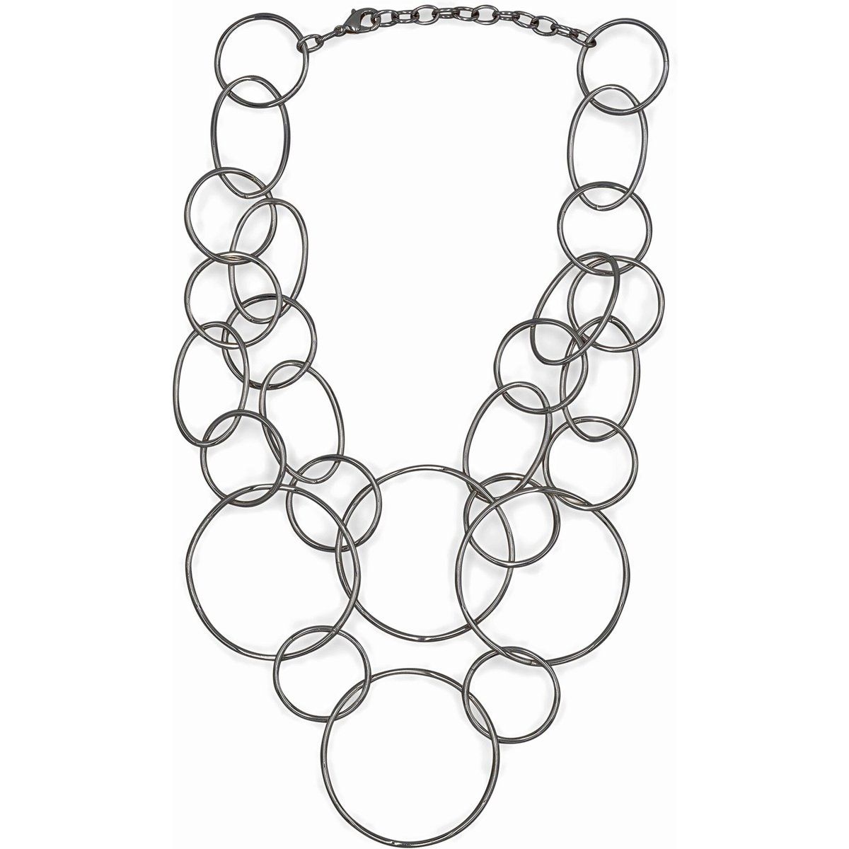 Statement Halskette mit Ringgliedern