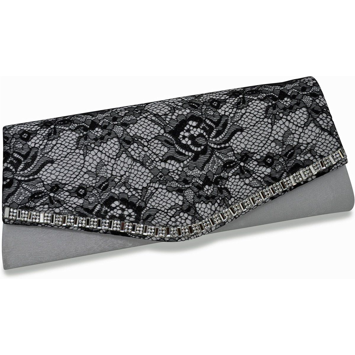 Abend Clutch mit Spitze und Strass